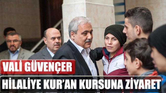 Vali Güvençer, Hilaliye Kur’an Kursuna Ziyaret