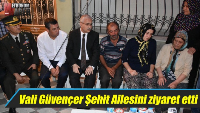 Vali ve milletvekillerinden şehit ailesine ziyaret