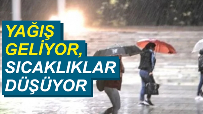 Yağış Geliyor, Sıcaklık Düşüyor!