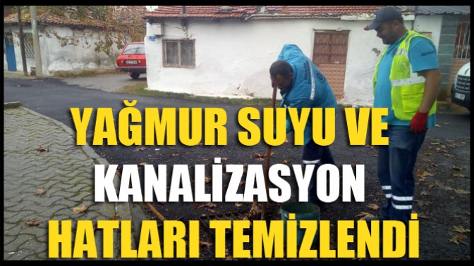 Yağmur Suyu Ve Kanalizasyon Hatları Temizlendi