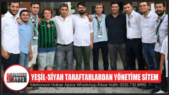 Yeşil-Siyah Taraftarlardan Yönetime Sitem