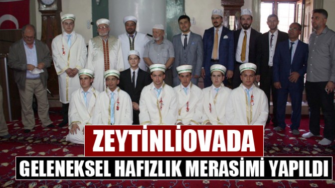 Zeytinliovada Geleneksel Hafızlık Merasimi Yapıldı