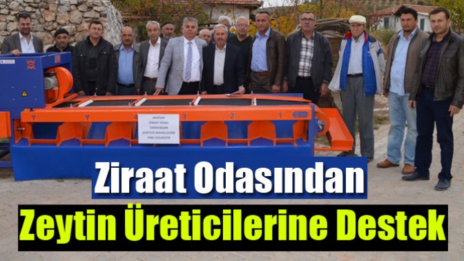 Ziraat Odasından zeytin üreticilerine destek